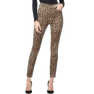 Good American Women’s Good Waist Leopard Print Ankle Jeans Size 12/31